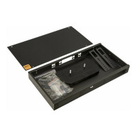 Оптический универсальный бокс Hyperline, FO-19R-1U-3xSLT-W140H42-24UN-BK 19, от 8 до 24 по 250427
