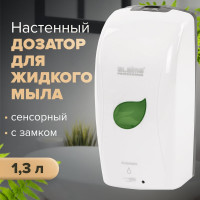 Сенсорный диспенсер для жидкого мыла ЛАЙМА PROFESSIONAL ECO наливной, 1.3 л, белый 607329