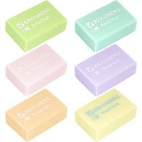 Набор ластиков BRAUBERG Pastel Soft 12 шт., размер ластика 31х20х10 мм, экологичный ПВХ 229598