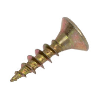 Универсальные шурупы ВИРТУОЗ 5,0х 20 мм, потайная головка, желтый цинк 50 шт 03263