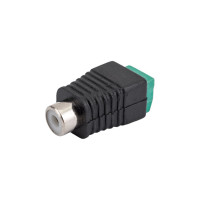 Разъем RCA гнездо Pro Legend пластик на кабель, винт, PL2162
