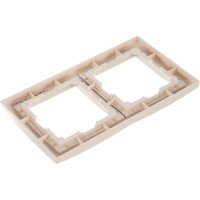 Рамка Smartbuy 2-местная пластик бежевая Нептун SBE-05i-Plastic-FR-2