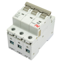 Автоматический выключатель EKF AV-6, 3P, 25A, 6kA, AVERES mcb6-3-25C-av