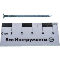 Ершеные оцинкованные гвозди Стройбат 50 мм 1 кг 2511502/114340