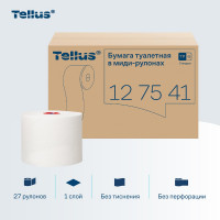 Туалетная бумага TORK Tellus Universal арт. в компактных рулонах мягкая Т6 27 рул. в уп. 21655 127540 127541