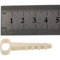 Дюбель-хомут для крепления прямоугольного кабеля КРЕП-КОМП цвет-белый 14х6 100шт дх146