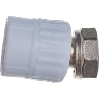 Комбинированная муфта VALFEX PP-R белая, 25х3/4 дюйма, с накидной гайкой 10139025 127-0261