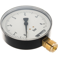 Манометр Watts F+R250 радиальный 0-6 бар, корпус 100mm, 1/2" 10008077