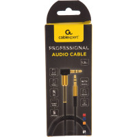 Кабель аудио Cablexpert спиральный Jack 3.5(M)/Jack 3.5(M), угловой, 1.8м, белый, коробка CCAB-02-35MMLC-1.8MW
