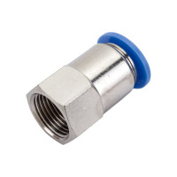 Фитинг цанговый прямой с внутренней резьбой 3/8F для трубки диаметром 12 мм SHPI PCF 12-R03