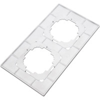Рамка NILSON двухместная антрацит Alegra metallic 25160092