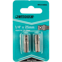 Адаптер-переходник (2 шт; 1/4х25 мм) Jettools W9-2-11-02514