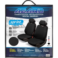 Передние чехлы-майки AZARD Sprint полиэстер, черные MAI00053