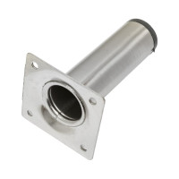 Ножка Tech-Krep D30х100 круглая, нерегулируемая, никель - накладка 151292