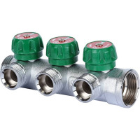 Регулирующий коллектор STOUT 1", 3 отвода 3/4" ЕК RG008UJF58O77P