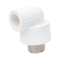 Комбинированный уголок Blue Ocean полипропиленовый, НР - 20x3/4 PPRF/ET90E(W)-20x3/4"