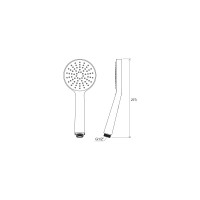 Душевая лейка Ravak Flat S 1 функция, диаметр 100 мм 960.00 X07P343