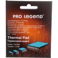 Термопрокладка (70x35x1 мм; 6 wmk; 25 shore OO) Pro Legend PL4204