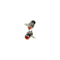 Разъем RCA гнездо Pro Legend металл на корпус, красный, PL2169