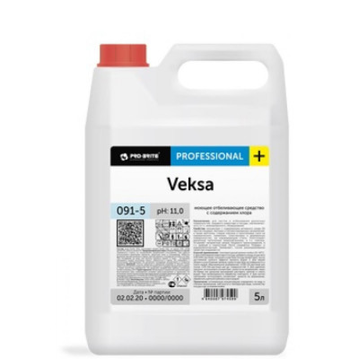 PRO-BRITE VEKSA, моющее отбеливающее средство с содержанием хлора, 5л 091-5