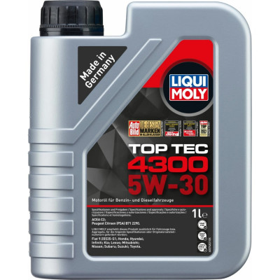 LIQUI MOLY НС-синт. мот.масло Top Tec 4300 5W-30 C2 (1л) 2323