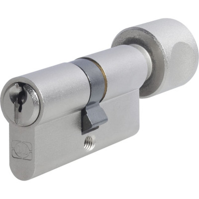 DOORLOCK Цилиндр DL Standard Z30xK30мм PN матовый никель с поворотной кнопкой, 3 ключа 72036