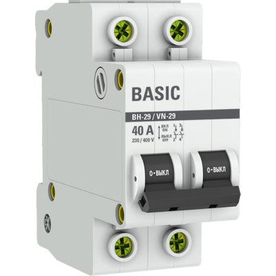 Выключатель нагрузки EKF ВН-29 Basic SL29-2-40-bas