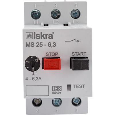 iskra Автомат защиты двигателя MS25-6.3 УТ-00019747