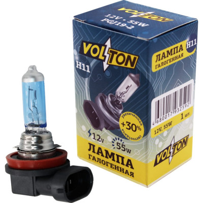 VOLTON Лампа галогенная H11 12В / 55 Вт +30 VLT1101U