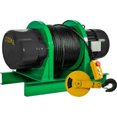 EURO-LIFT Лебедка электрическая KCD 1500/3000 кг, 100/50 м, U=380 В 00-00001881