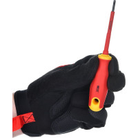 Изолированная отвертка CrV 1000V SL 3х75 мм FIT 55896