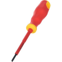 Изолированная отвертка CrV 1000V SL 3х75 мм FIT 55896