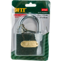 Навесной железный замок 63 мм FIT 67163