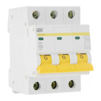 Автоматический 3-полюсный выключатель, 3А, С ВА47-29 4.5кА IEK MVA20-3-003-C