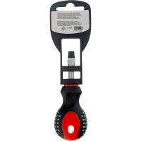 Отвертка MATRIX Fusion, SL6,0x38 мм, CrV, 3-х компонентная рукоятка "anti slip" 11404