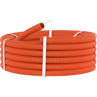 Труба DKC ПНД гофро c протяж. d20 оранж. уп.100м 71920DIY
