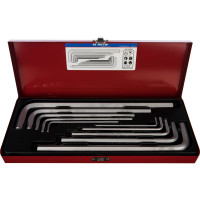 Набор Г-образных шестигранников 3-17мм, 10шт KING TONY 20210MR