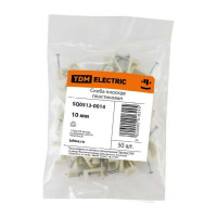 Плоская пластиковая скоба 10мм, 50шт TDM ELECTRIC SQ0513-0014