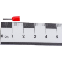 Наконечник-гильза TDM ELECTRIC Е1508 1,5мм2 с изолированным фланцем 100шт SQ0512-0013