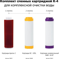 Комплект кассет К4 комплекс Гейзер 50084