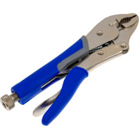 Зажим с фиксатором (250 мм, фигурные губки) МАСТАК 036-00250H