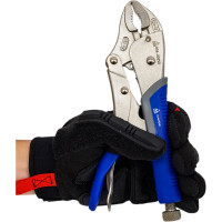 Зажим с фиксатором (250 мм, фигурные губки) МАСТАК 036-00250H