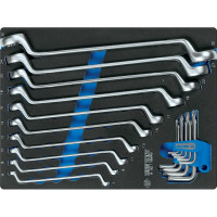 Набор накидных ключей и TORX L-образных, ложемент, 19шт KING TONY 9-90119MRV