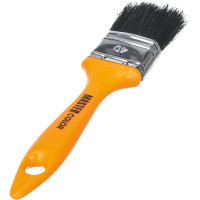 Флейцевая кисть, толщина 12мм, 70% ПБT / 30% черная натуральная щетина, нержавеющий обжим, пластиковая ручка, ширина 40мм МASTER COLOR 330-0162
