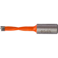 Сверло присадочное усиленное "глухое" (5x57.5 мм; S=10x20 мм; LH) ROTIS 412.0557L