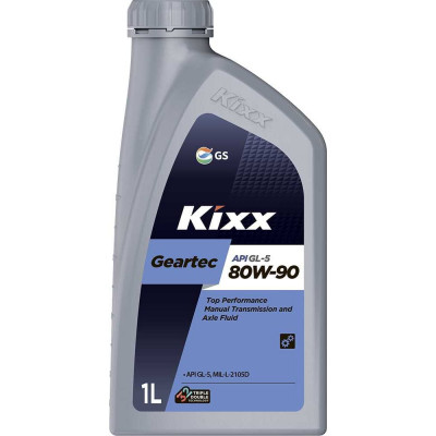 Трансмиссионное масло KIXX GEARTEC 80W90,  GL-5 полусинтетическое, 1 л L2983AL1E1