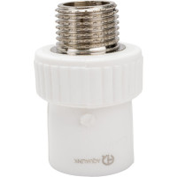 Муфта ПП AQUALINK комбинированная 20X1/2 нар (10 шт) 03585