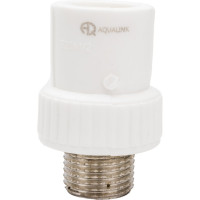 Муфта ПП AQUALINK комбинированная 20X1/2 нар (10 шт) 03585