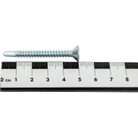 Саморез ZAMETAL 5,5х50 со сверлом и потайной головкой, DIN 7504Р, оц., 200 шт ZA082471