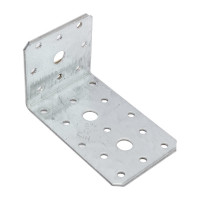Перфорированный уголок ALBERTS оцинкованный, 100х60х60х2,5 мм 330149